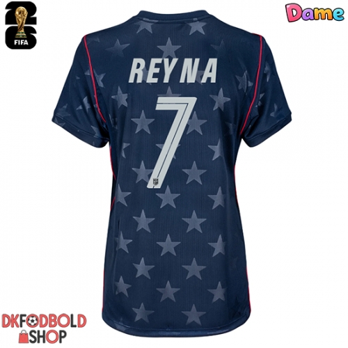 Forente stater Giovanni Reyna #7 Udebanetrøje Dame VM 2026 Kort ærmer